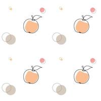 pattern with apple abstract vector