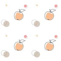 pattern with apple abstract vector