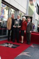 LOS ANGELES, OCT 14 -  Steve Tyrell, Hal David  and Wife, Paul Williams at the Ceremony to Bestow a Star on the Hollywood Walk of Fame for Hal David at the Musicians Institute on October 14, 2011 in Los Angelees, CA photo