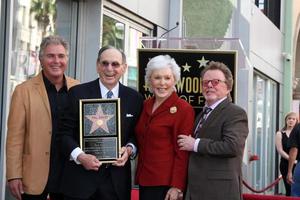 LOS ANGELES, OCT 14 -  Steve Tyrell, Hal David  and Wife, Paul Williams at the Ceremony to Bestow a Star on the Hollywood Walk of Fame for Hal David at the Musicians Institute on October 14, 2011 in Los Angelees, CA photo