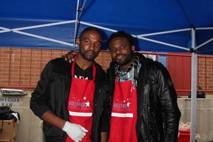 LOS ANGELES, NOV 18 -  Donovan McCrary, Darius McCrary  Brothers  arrives at the 2010 Hollywood Chamber of Commerce Fire Dept  and Police Appreiciation Luncheon at Wilcox Police Station on November 18, 2010 in Los Angeles, CA photo