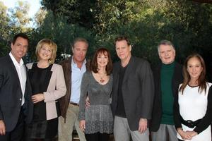 los angeles, 23 de enero - mark steines, cristina ferrare, john james, pamela sue martin, al corley, gordon thompson, pamela bellwood at the home and family show grabando en un lote universal el 23 de enero de 2015 en universal city, ca foto