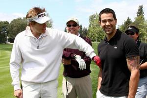 LOS ANGELES, APR 15 -  Jack Wagner, Jesse Metcalfe at the Jack Wagner Celebrity Golf Tournament benefitting the Leukemia  and Lymphoma Society at the Lakeside Golf Club on April 15, 2013 in Toluca Lake, CA photo