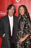 LOS ANGELES, FEB 8 -  Jackson Browne, Dianna Cohen arrives at the 2013 MusiCares Person Of The Year Gala Honoring Bruce Springsteen  at the Los Angeles Convention Center on February 8, 2013 in Los Angeles, CA photo