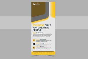 Corporate DL Flyer Template vector