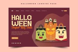 plantilla simple y elegante de diseño gráfico de halloween que es fácil de personalizar vector