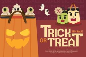 Halloween graphic design simple and elegant template that is easy to customize vector