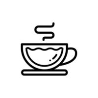 Icon of a cup of Coffee or a cup of Tea. vector