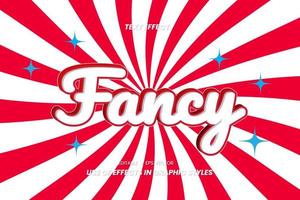 Text Effects - Fancy Words with Retro Theme Backgrounds, Text can be replaced and for the use of effects in the Graphic Styles settings. vector