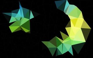 Dark Blue, Yellow vector polygon abstract background.