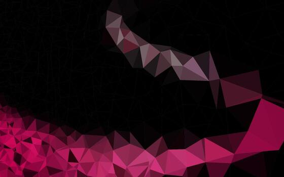 Dark Black vector shining triangular template.