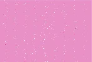 Light Pink vector template with crystals, circles, squares.