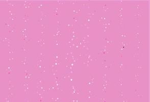 Light Pink vector template with crystals, circles, squares.