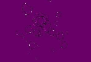 Light Purple vector background with bubbles.