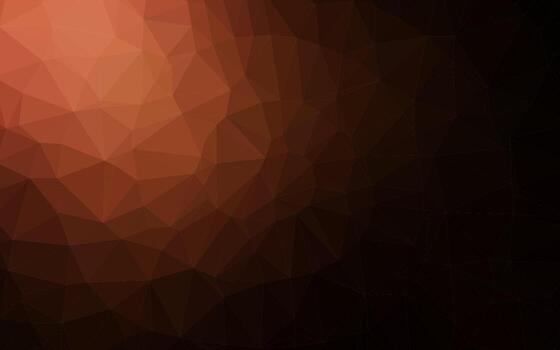 Dark Red vector shining triangular pattern.