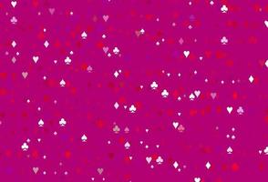 Light Purple, Pink vector cover with symbols of gamble.