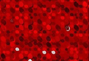 Light Red vector template with bubble shapes.