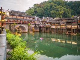 Scenery view of fenghuang old town .phoenix ancient town or Fenghuang County is a county of Hunan Province, China photo