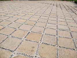 Brick Walkway in the temple on Xuanwu Mountain or yuanshan temple at Lufeng city guangdong province china.Yuanshan temple The famouse temple in guangdong province China. photo