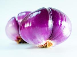 Red onion isolated on a white background photo