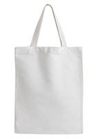 white fabric bag isolated on white background with clipping path photo