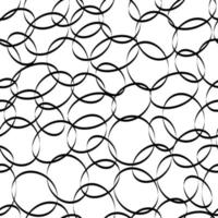 Black and white pattern ovals vector