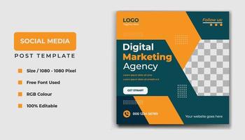 Digital Marketing Social Media Web Banner Template Design vector