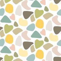 Fashionable seamless pattern with abstract shapes. Hand-drawn simple shapes. Abstract modern vector illustration. The texture of the stamp.