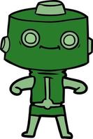 Vector cartoon robot