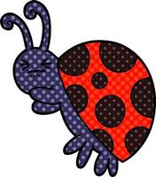 Vector cartoon ladybug