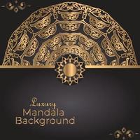 Luxury mandala background design temolate vector