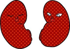 Vector cartoon kidneys