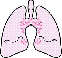 Vector cartoon lungs