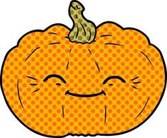 cartoon pumpkin character vector