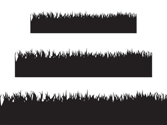 Happy halloween vector silhouette illustration set isolated on a white background.