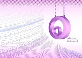 Abstract banner background circles and colored lines vector illustration.