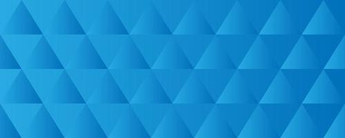 Abstract geometric background with gradient 3d triangles pattern in blue coloros vector