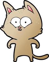 Vector cartoon cat character