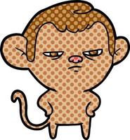 cartoon monkey character vector