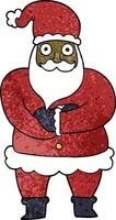 cartoon doodle santa vector