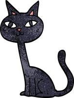 cartoon doodle cat vector