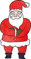 cartoon doodle father christmas vector