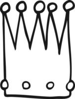cartoon simple crown vector