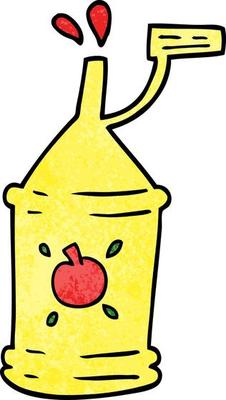 cartoon doodle tomato sauce