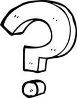 cartoon question mark vector