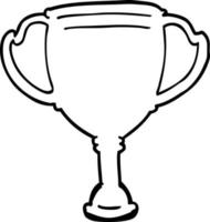 cartoon sports trophy vector