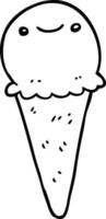 cartoon ice cream vector