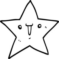 cute cartoon star vector