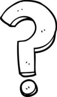 cartoon question mark vector