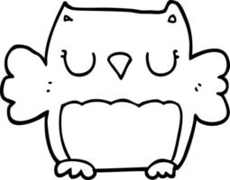 cute cartoon owl vector